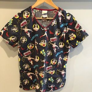 Super woman Cherokee scrub top